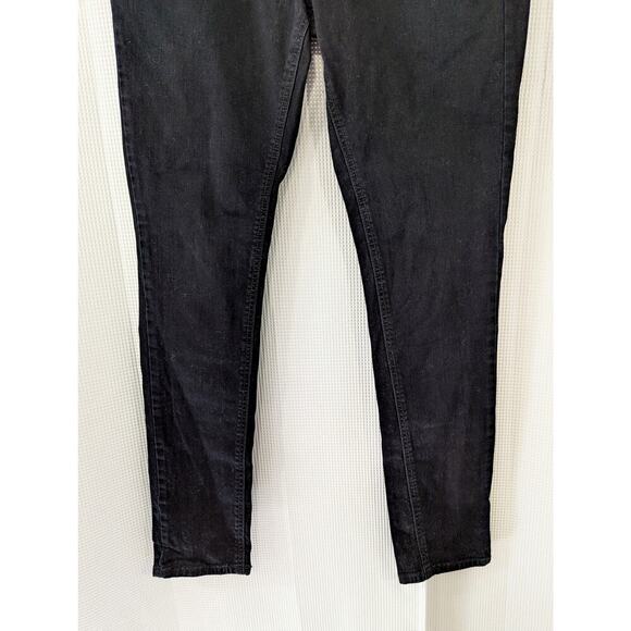 MOSSIMO! DEEP, SATURATED BLACK SKINNY PREMIUM DENIM 5 POCKET JEANS, PANTS! SZ 14 - Picture 4 of 11